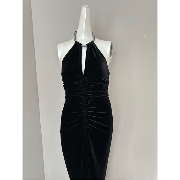 VERONICA BEARD Josette Embellished Velvet Midi Dress - Picture 6 of 10